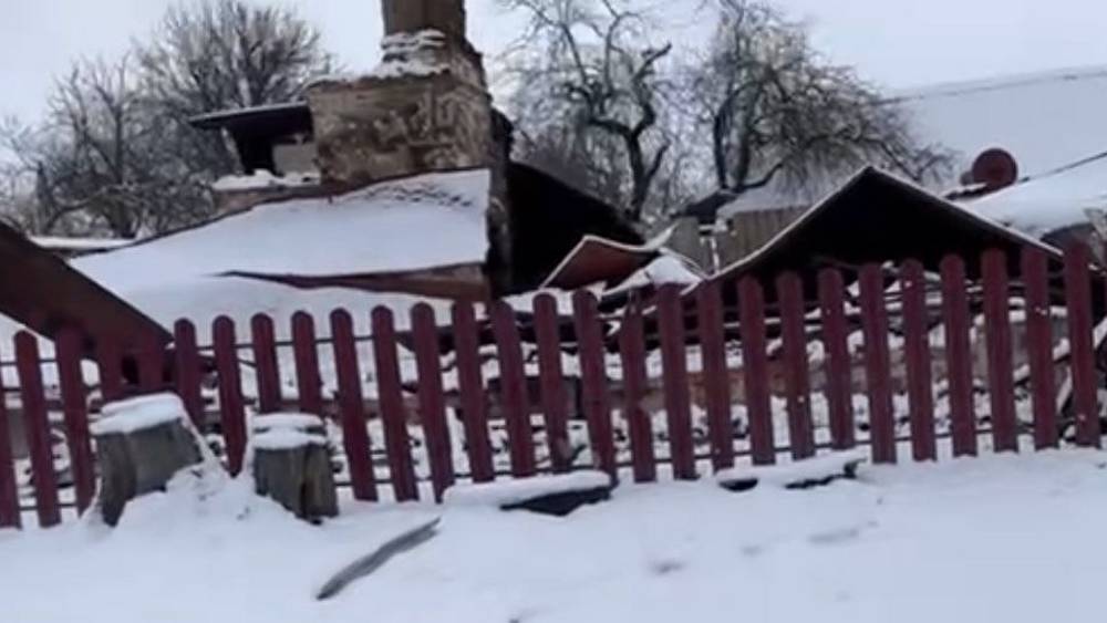 Опубликовано фото взорванного украинскими террористами дома в селе Сушаны Брянской области