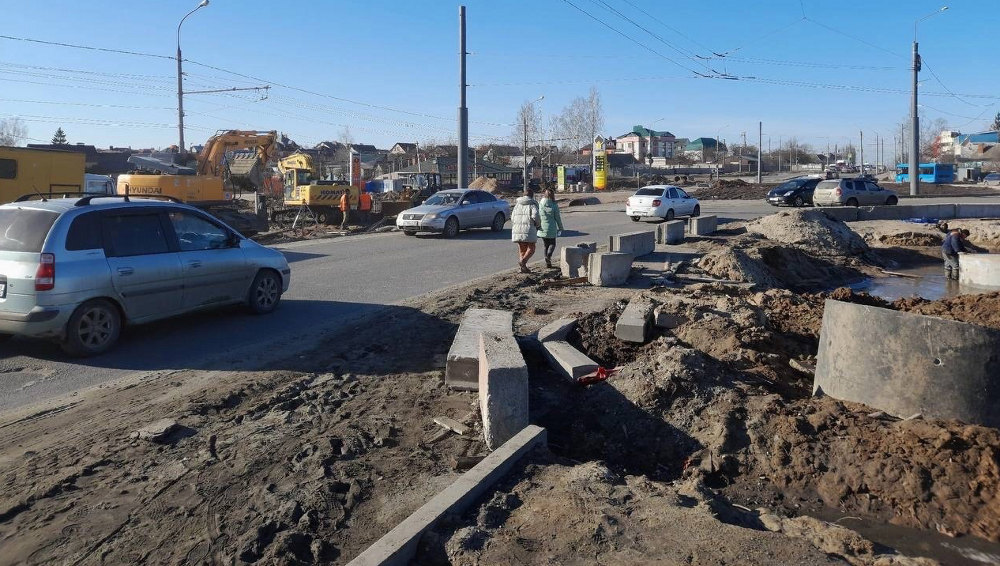 В Брянске показали «полосу препятствий» на месте дорожных работ на улице Объездной