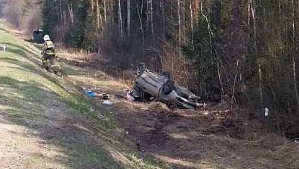 В результате ДТП в Навлинском районе Брянской области перевернулись три автомобиля