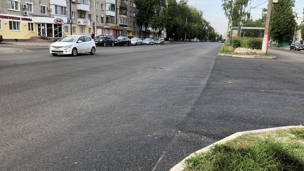 В Брянске отремонтировали большой участок дороги на проспекте Станке Димитрова