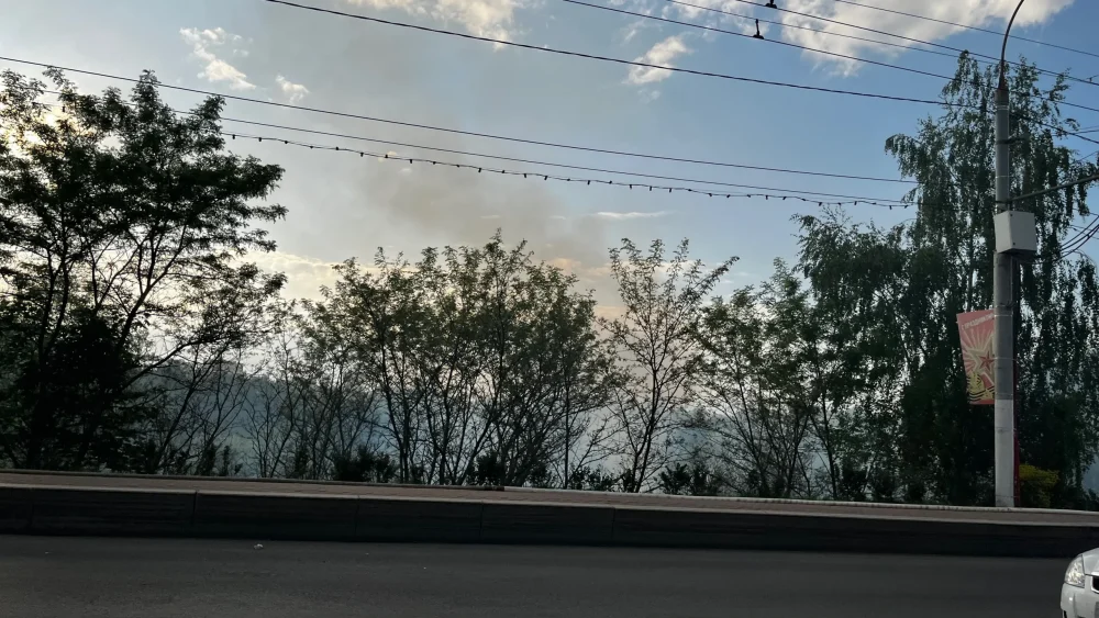 В центре Брянска вспыхнул пожар