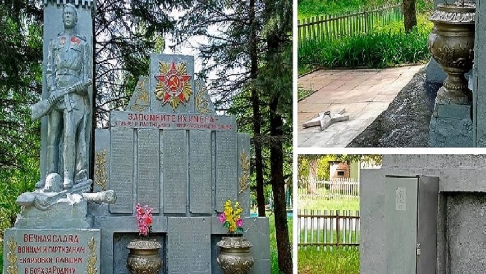 В Погарском районе чиновников заставили привести в порядок «Памятник погибшим землякам»