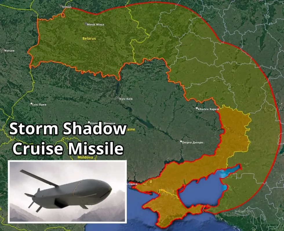 Националисты нанесли Брянскую область на карту ударов дальними ракетами Storm Shadow
