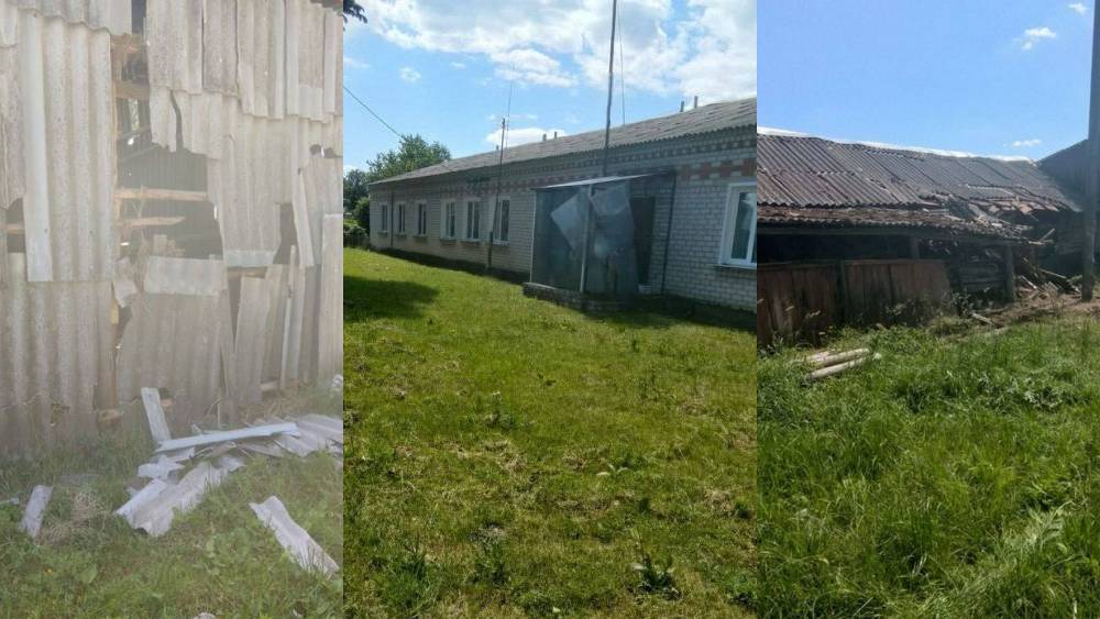 Появились снимки с места обстрела ВСУ сел Курковичи и Азаровка Брянской области