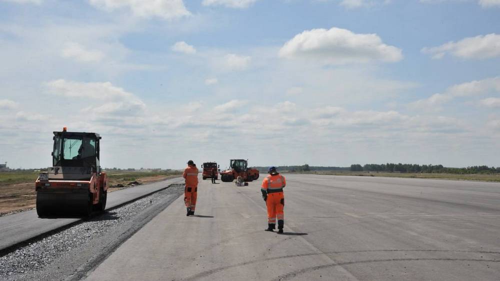 В международном аэропорту «Брянск» завершена реконструкция взлетно-посадочной полосы