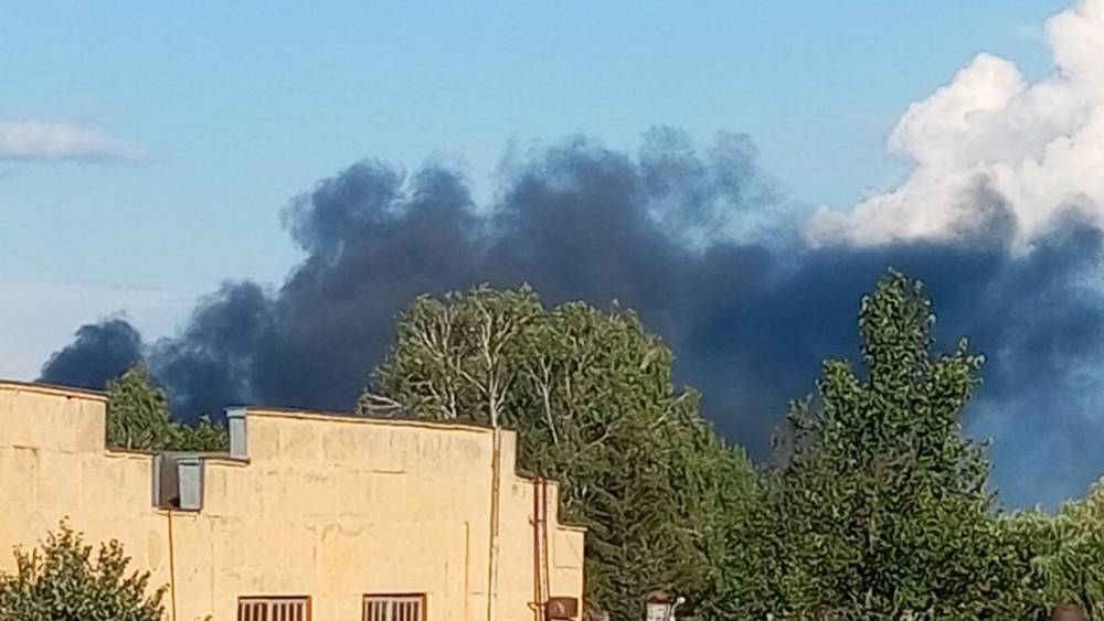 В Брянске на строительной площадке военного госпиталя второй раз за месяц произошел пожар