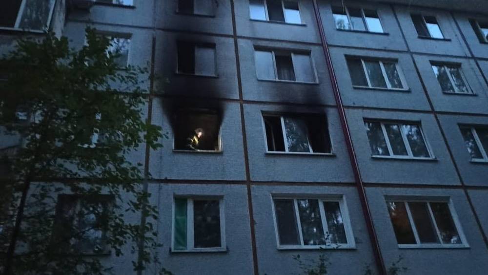 В Брянске выгорела квартира в доме №156 на Вокзальной улице