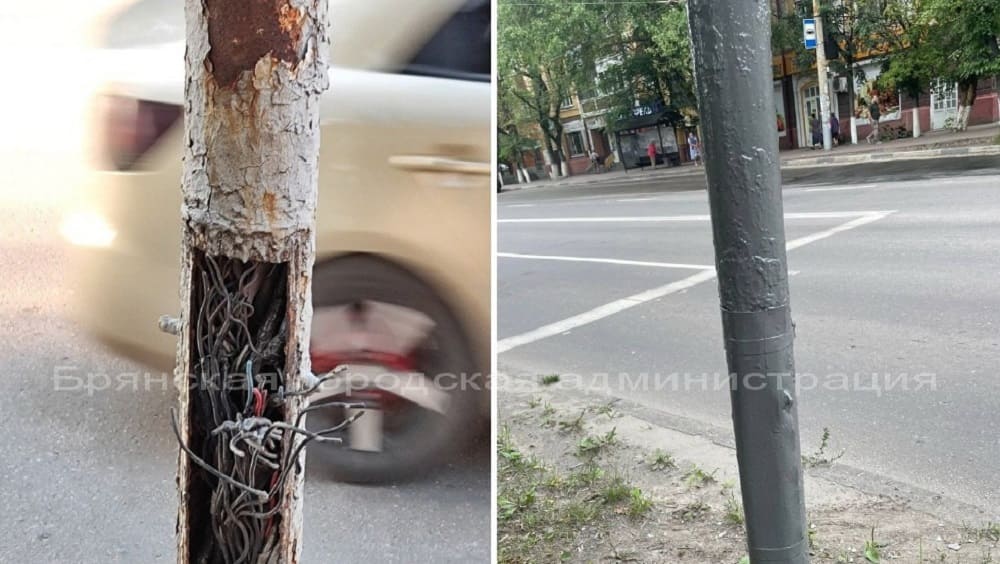 В Бежицком районе Брянска горожане пожаловались на смертельно опасный светофор