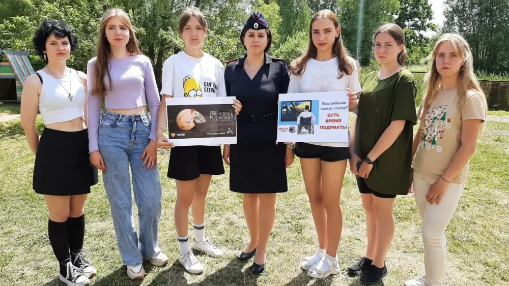 Брянские школьники и сотрудники ГАИ сказали «Несовершеннолетним мотоциклистам – нет!»