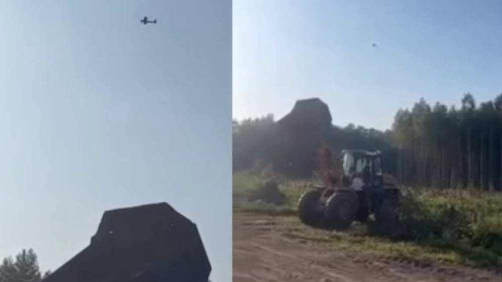 Опубликовано видео захода в атаку на Брянск украинского беспилотника