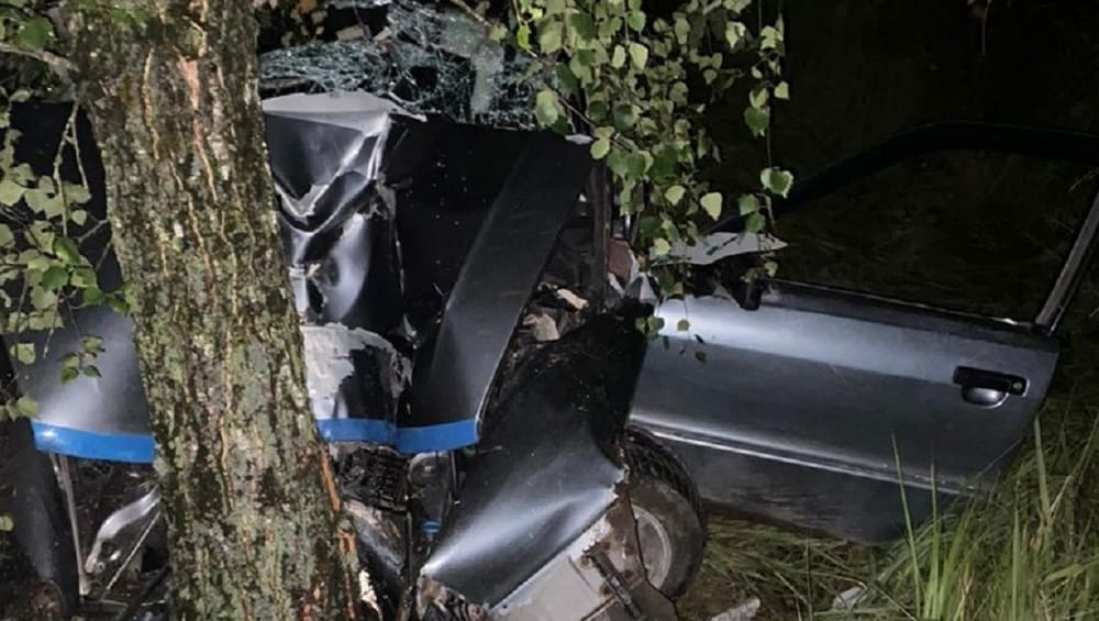 Под Почепом Брянской области автомобиль Audi врезался в дерево – пострадали три человека