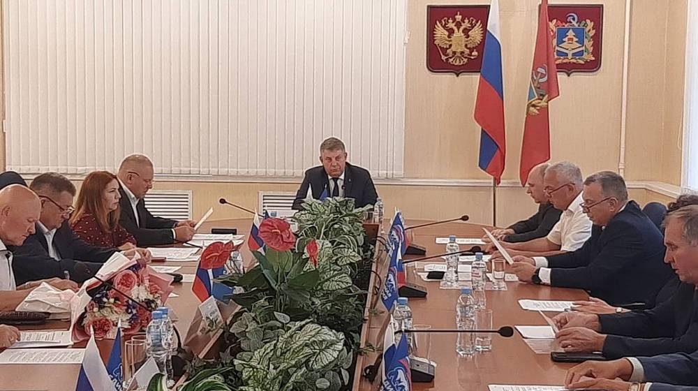 Состоялось очередное заседание президиума регионального политсовета «Единой России»