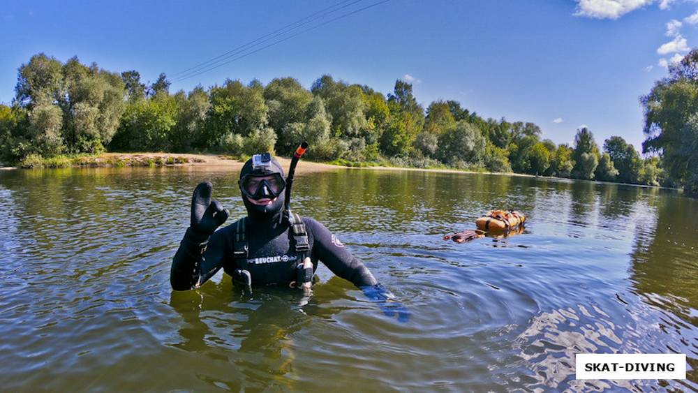 Брянские ныряльщики из клуба «Скат» исследовали подводный мир реки Десны