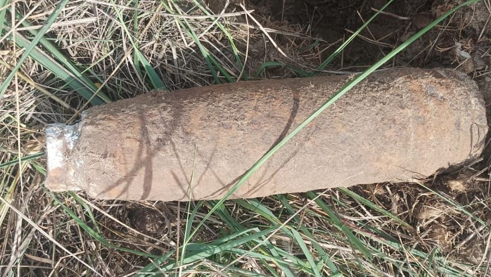 Жителей Фокинского района Брянска 4 сентября напугал найденный артиллерийский снаряд