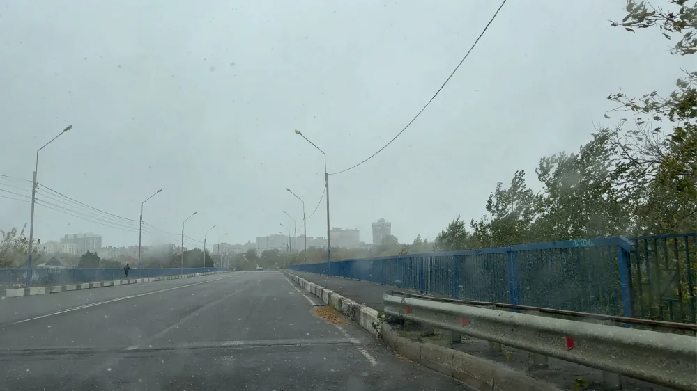 На Брянск обрушился снежный ураган