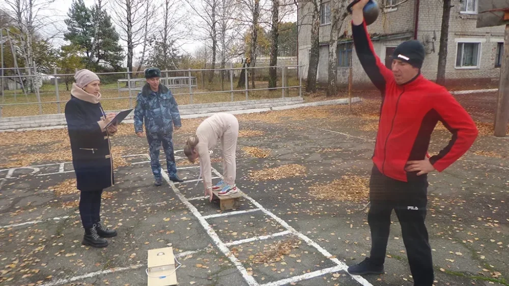 В брянской колонии № 4 прошел очередной этап выполнения норм ГТО