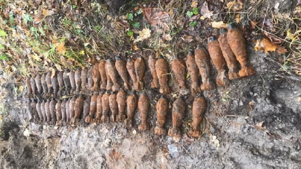 Под Брянском в Журиничах 2 ноября спасатели обезвредили 50 миномётных мин