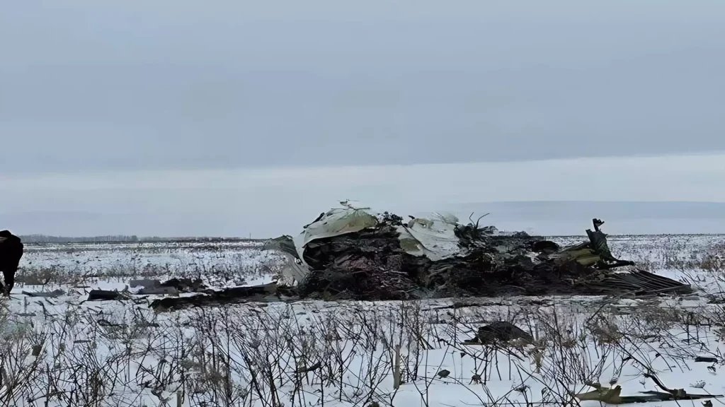 При падении самолета Ил-76 в Белгородской области мирные жители не пострадали