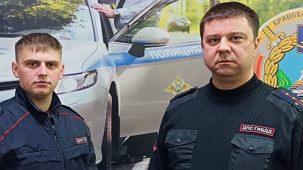 Брянские автоинспекторы пришли на помощь водительнице сломавшегося автомобиля