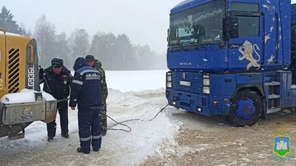 Орловские полицейские помогли брянскому водителю-дальнобойщику