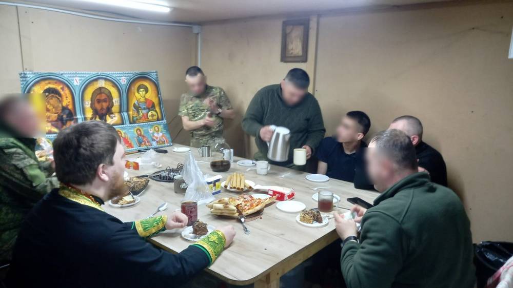 Военный священник Брянской епархии посетил боевое подразделение группировки войск армии «Север»