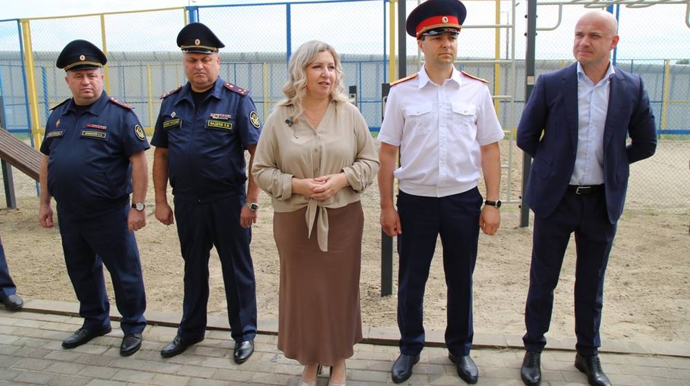 Воркаут-площадка в Брянской воспитательной колонии пополнилась новыми тренажерами