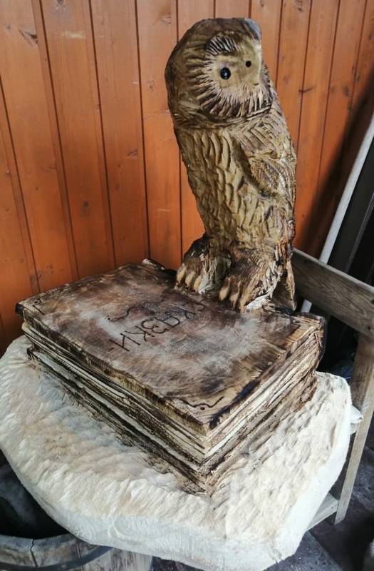 Скульптор с бензопилой: брянский подполковник полиции занялся оживлением дерева