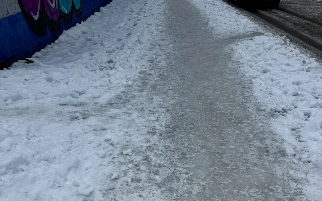 В Брянской области сохранится опасность из-за снегопада и гололёда