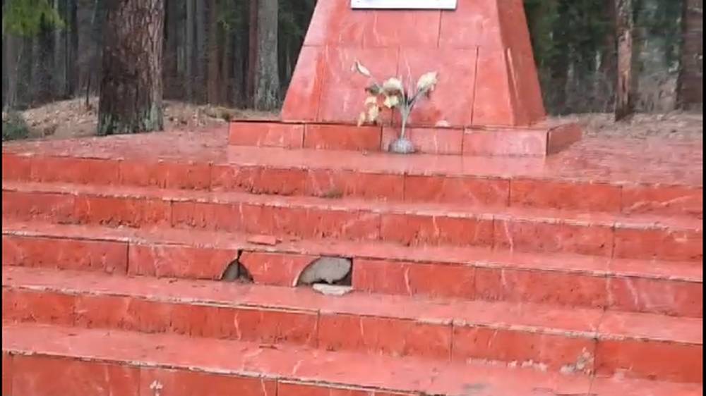 Брянцев призвали привести в порядок памятник на территории санатория «Снежка»