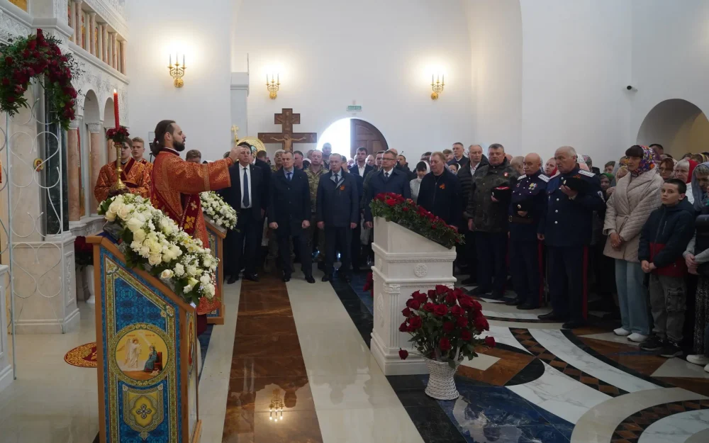 Новый храм в Меленске освятили в присутствии губернатора Александра Богомаза