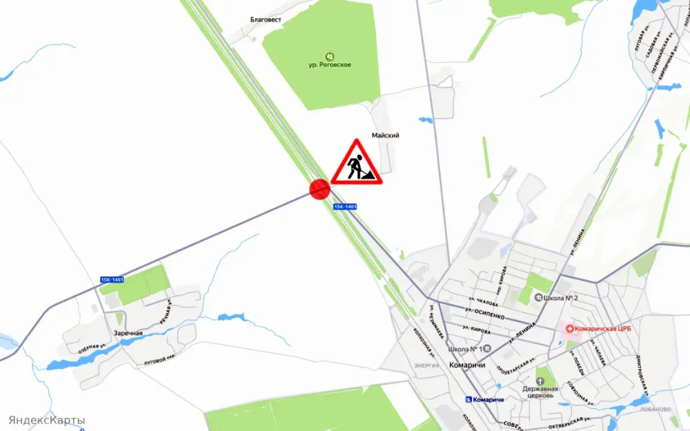 Движение автомобилей на переезде в Брянской области будет закрыто 2 июля в связи с ремонтными работами