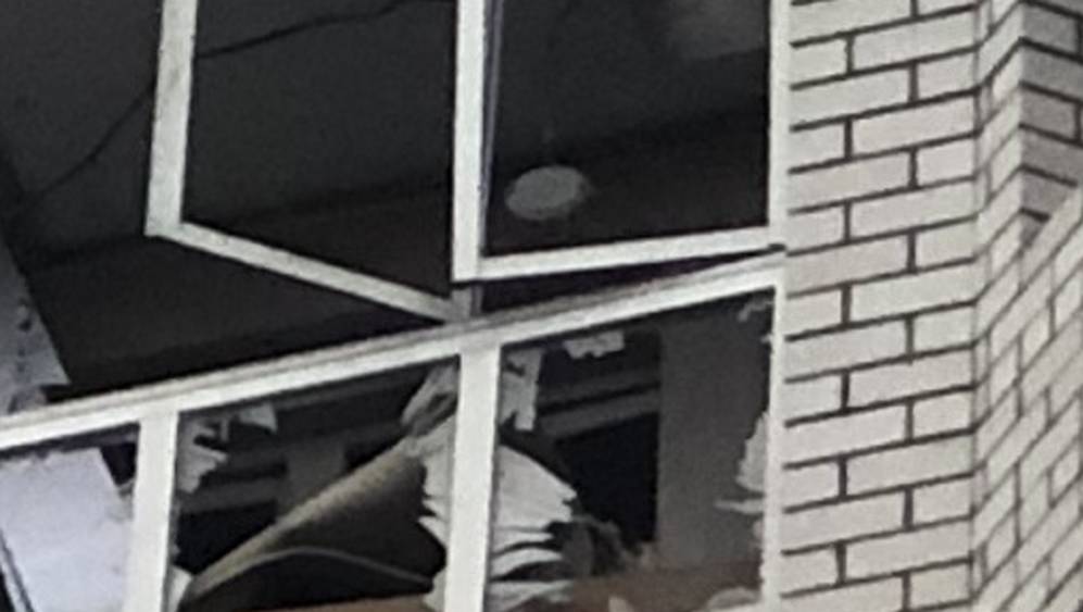 Опубликовано видео удара беспилотника террористов по дому в Брянске