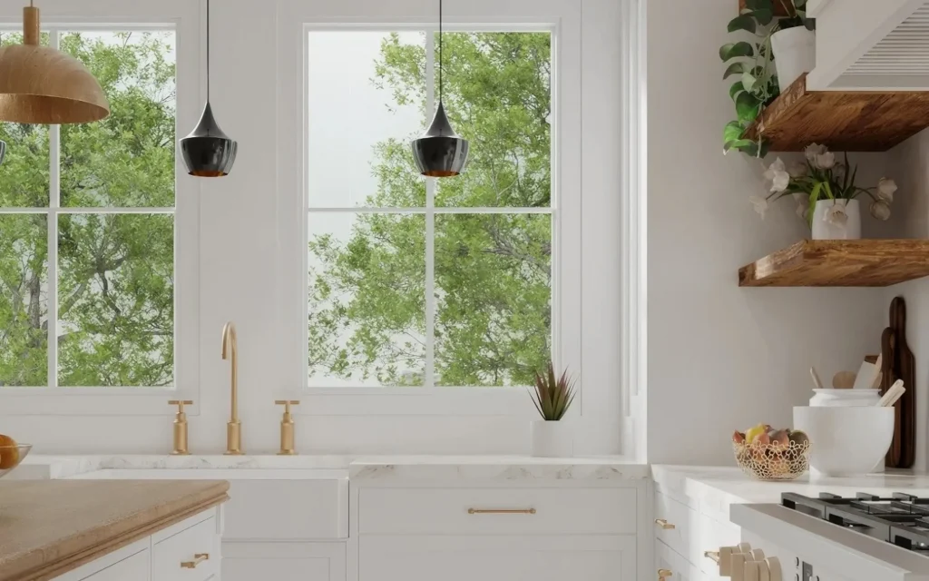 Подвесные люстры для кухни