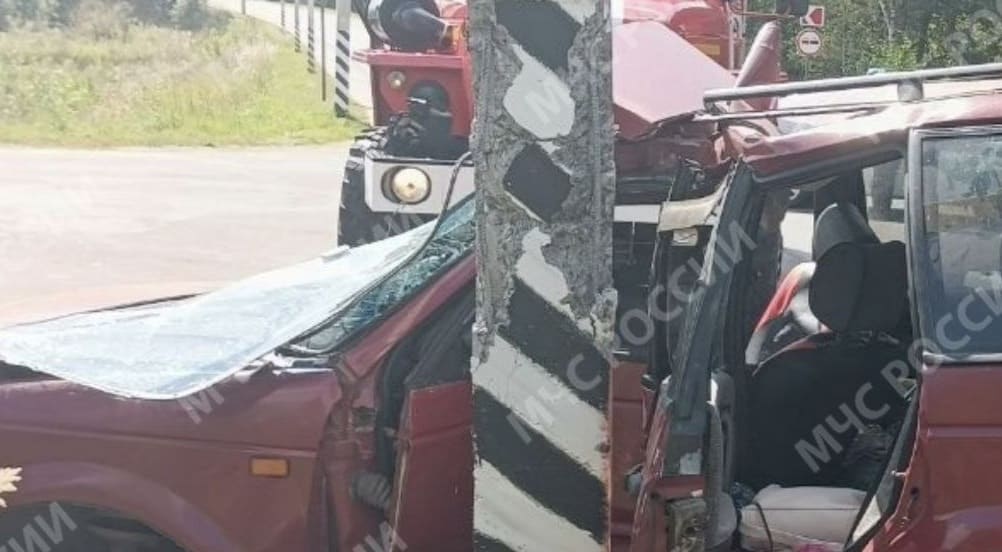 Под Дубровкой спасатели извлекли человека из попавшего ДТП автомобиля