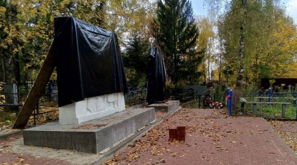 В Бежицком районе Брянска приводят в порядок воинское захоронение