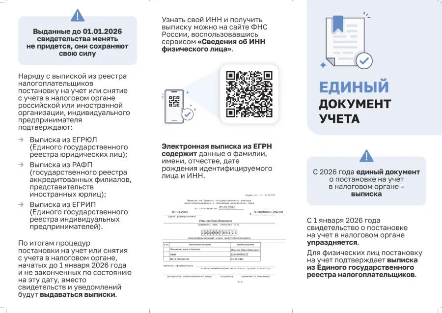 Брянцам сообщили о новых правилах учёта налогоплательщиков в 2026 году