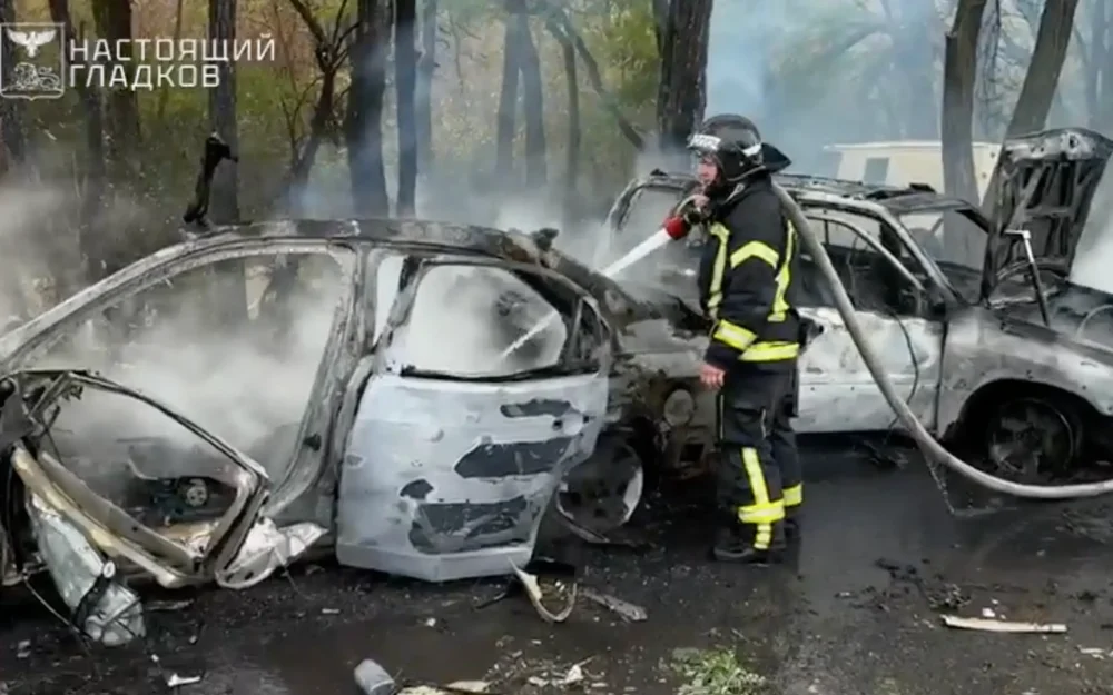 Под Белгородом после ракетного удара вспыхнул пожар