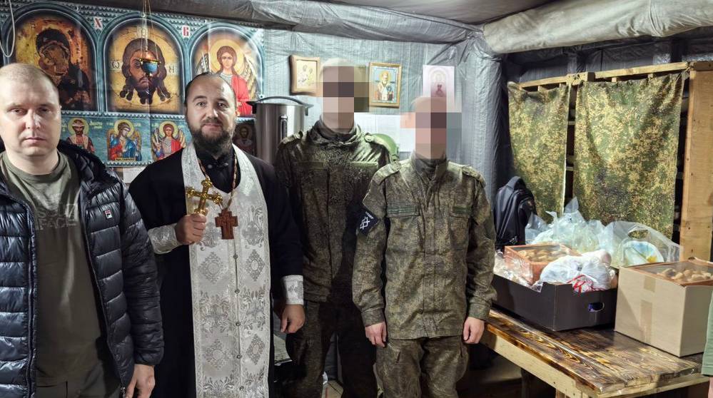 Военный священник Брянской епархии посетил бойцов в приграничной зоне СВО