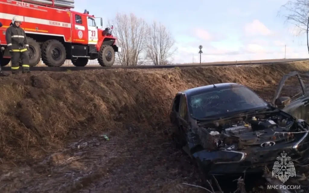 Брянский водитель слетел с трассы под Новой Москвой