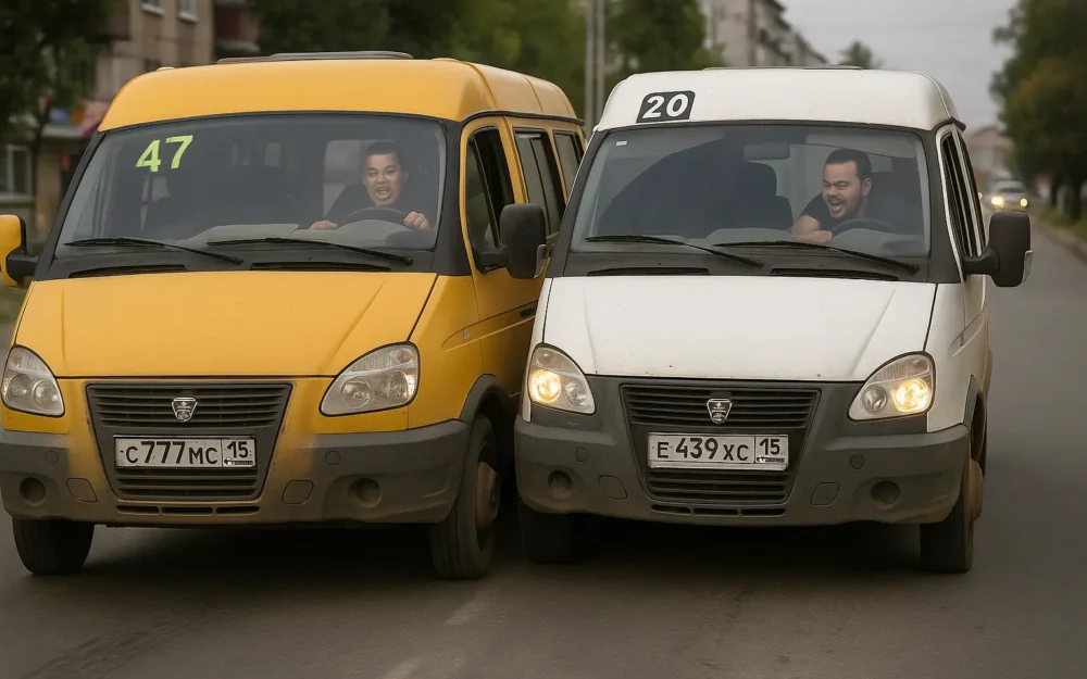 Горячего маршрутчика из Владикавказа уволили из-за гонок с коллегой