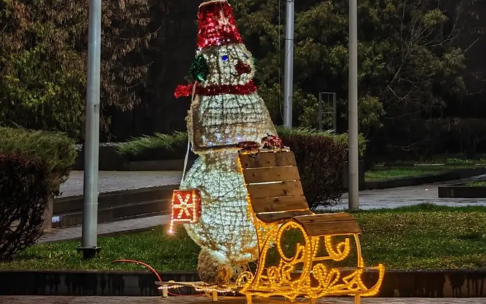 В брянских парках начали подготовку к Новому году