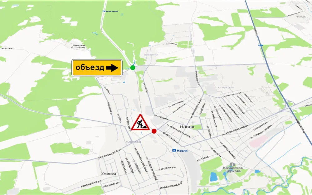 Движение автомобилей на переезде станции Навля в Брянской области будет закрыто 15 января в связи со снегоуборочными работами