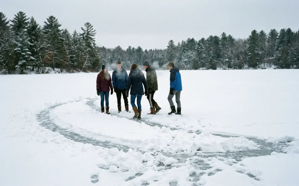 Брянская полиция занялась проверкой незаконных рисунков на снегу