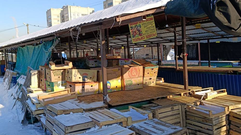 В Брянске Центральный рынок стал пугающе пустым