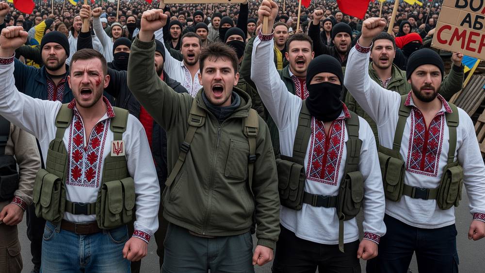 Печати вурдалаков применили за брянской границей бандеровцы