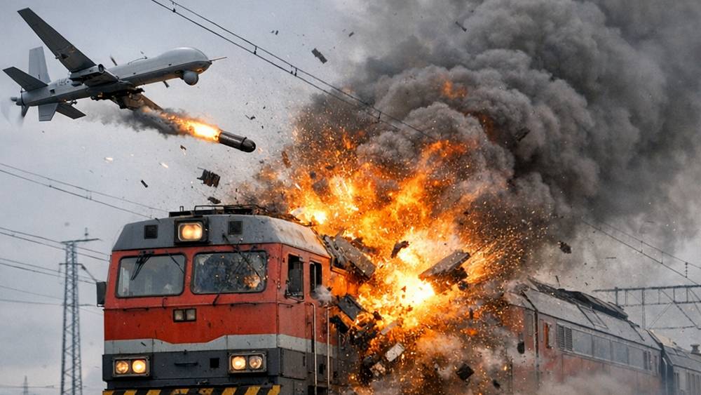 Управляемые беспилотники начали охоту на локомотивы за брянской границей