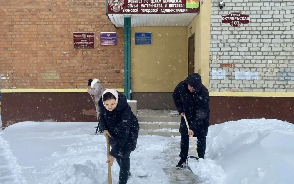 Городские власти взяли под контроль уборку снега во дворах и на дорогах Брянска