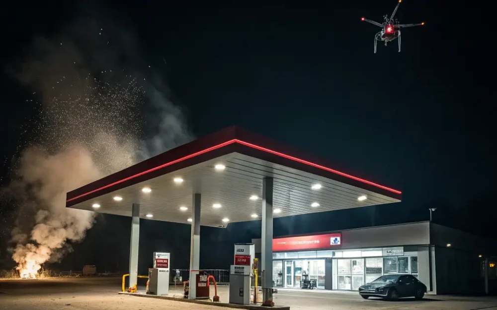 Украинские дроны атаковали в Суземке АЗС и легковой автомобиль