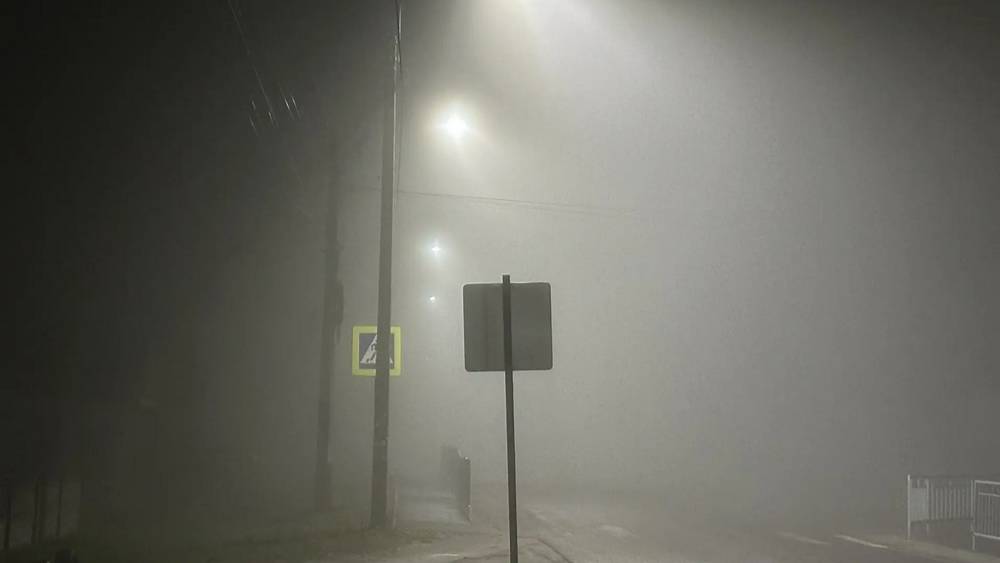 Непроглядный туман окутал несколько районов Брянской области