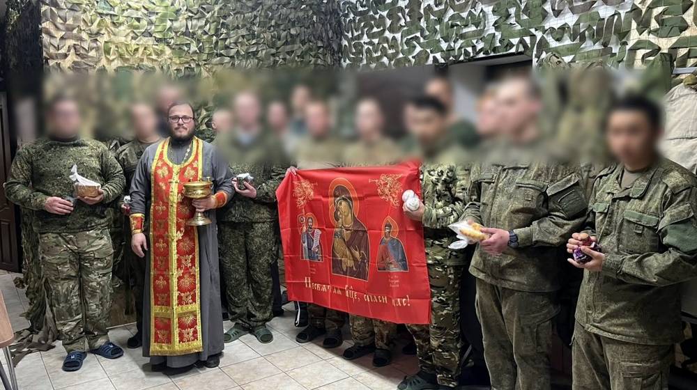 Иерей посетил роту противодействия БПЛА войск «Север» в брянском приграничье